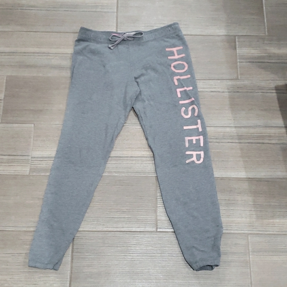 Hollister Sweatpants, grey, size small